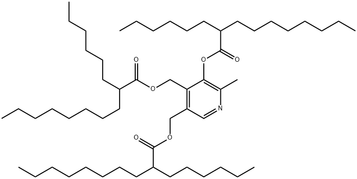Pyridoxine Tris-Hexyldecanoate Struktur