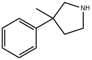 3-Methyl-3-phenylpyrrolidine Struktur