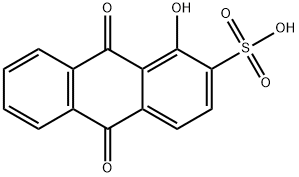 1-Hydroxy-9,10-dioxo-9,10-dihydroanthracene-2-sulfonic Acid Struktur