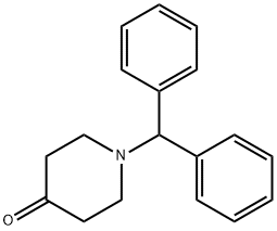 1-Benzhydrylpiperidin-4-one Struktur