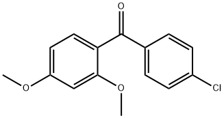 (4-Chlorophenyl)-(2,4-dimethoxyphenyl)-methanone Struktur