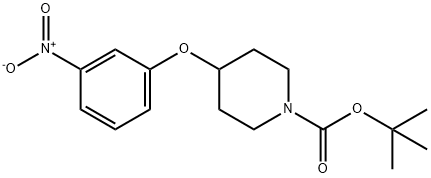4-(3-硝基苯氧基)哌啶-1-羧酸叔丁酯,586412-88-6,结构式