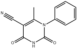 5-氰基-6-甲基-2,4-二氧代-1-苯基-1,2,3,4-四氢-嘧啶,5900-42-5,结构式