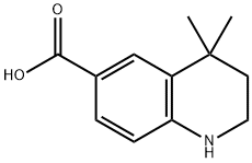 1,2,3,4-tetrahydro-4,4-dimethylquinoline-6-carboxylic acid Struktur