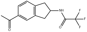 Acetamide, N-(5-acetyl-2,3-dihydro-1H-inden-2-yl)-2,2,2-trifluoro-
 Structure