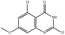 4(3H)-Quinazolinone, 2,5-dichloro-7-methoxy- Structure