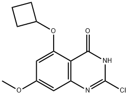 2-氯-5-环丁氧基-7-甲氧基喹唑啉-4-酮, 601516-87-4, 结构式