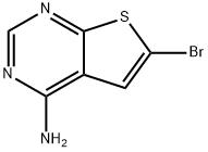 6-bromothieno[2,3-d]pyrimidin-4-amine, 60703-81-3, 结构式