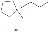 N-propyl,methylpyrrolidinium bromide Structure