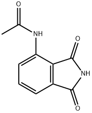 3-乙酰氨基邻苯二甲酰亚胺 结构式