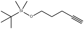 5-(叔丁基二甲硅氧基)-1-戊炔 结构式