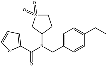 620563-12-4 N-(1,1-dioxidotetrahydrothiophen-3-yl)-N-(4-ethylbenzyl)thiophene-2-carboxamide