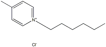 N-hexyl-4-metylpyridinium chloride Struktur