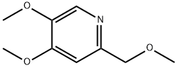 4,5-dimethoxy-2-(methoxymethyl) pyridine Struktur