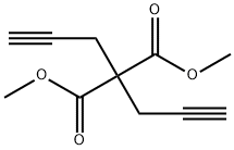 2,2-di-(prop-2-ynyl)-malonic acid dimethyl ester Struktur