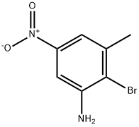 2-溴-3-甲基-5-硝基苯胺, 631911-97-2, 结构式