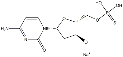 2'-Deoxycytidine 5'-(dihydrogen phosphorothioate) monosodium salt Structure