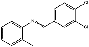 N-(3,4-DICHLOROBENZYLIDENE)-O-TOLUIDINE Struktur