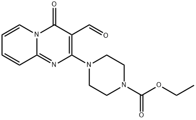 ethyl 4-(3-formyl-4-oxo-4H-pyrido[1,2-a]pyrimidin-2-yl)piperazine-1-carboxylate,636989-81-6,结构式