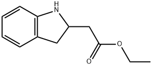 ETHYL 2-(2,3-DIHYDRO-1H-INDOL-2-YL)ACETATE, 64132-03-2, 结构式