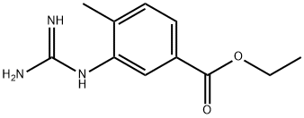 3-[(Aminoiminomethyl)amino]-4-methylbenzoic acid ethyl ester Structure