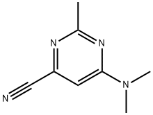 6-(dimethylamino)-2-methylpyrimidine-4-carbonitrile Structure