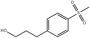 3-(4-(methylsulfonyl)phenyl)propan-1-ol 结构式