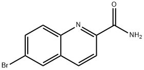 6-溴-喹啉-2-甲酰胺 结构式