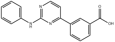 3-(2-aminopyrimidin-4-yl)benzoic acid Struktur