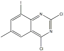 2,4-二氯-8-碘-6-甲基喹唑啉, 667916-40-7, 结构式