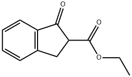 Ethyl 1-Oxo-2,3-Dihydro-1H-Indene-2-Carboxylate Struktur