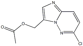 6-氯-咪唑并[1,2-B]吡嗪-3-甲醇乙酸酯, 675580-55-9, 结构式