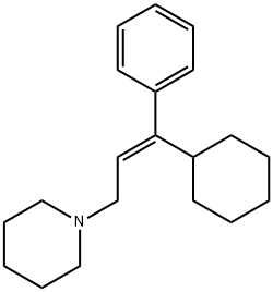 (E)-1-(3-cyclohexyl-3-phenylallyl)piperidine Structure
