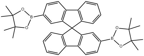 9,9'-spirobi[fluorene]-2,2'-diyldiboronic acid pinacol ester Struktur