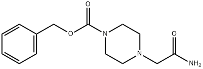 Benzyl 4-(2-amino-2-oxoethyl)piperazine-1-carboxylate Structure
