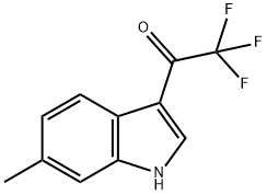2,2,2-Trifluoro-1-(6-methyl-3-indolyl)ethanone Structure