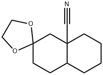 8A-CYANO-2-DECALONE ETHYLENE KETAL Struktur