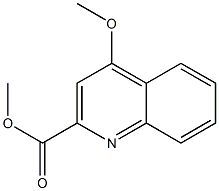 2-Quinolinecarboxylic acid, 4-methoxy-, methyl ester
 Structure