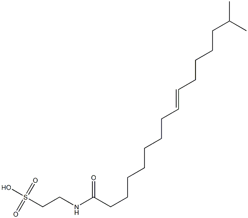 N-(15-Methyl-9-hexadecenoyl)taurine 结构式