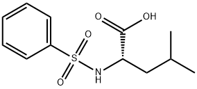 (S)-4-methyl-2-(phenylsulfonamido)pentanoic acid Struktur