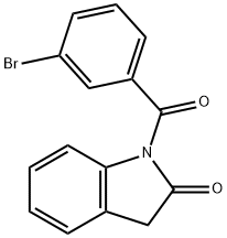 1-(3-Bromobenzoyl)indolin-2-one Structure