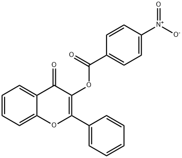 3-(4-硝基苯甲酰氧基)黄酮, 691392-48-0, 结构式
