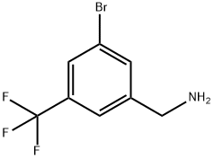 (3-bromo-5-(trifluoromethyl)phenyl)methanamine Structure