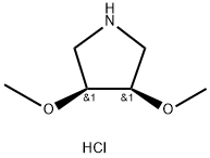 cis-3,4-dimethoxypyrrolidine hydrochloride Struktur