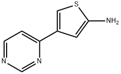 4-(pyrimidin-4-yl)thiophen-2-amine Struktur