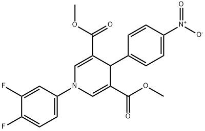 dimethyl 1-(3,4-difluorophenyl)-4-(4-nitrophenyl)-1,4-dihydropyridine-3,5-dicarboxylate Structure