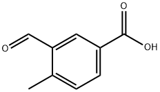 3-甲酰基-4-甲基苯甲酸, 69526-89-2, 结构式