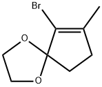 6-Bromo-7-methyl-1,4-dioxaspiro[4.4]non-6-ene Structure