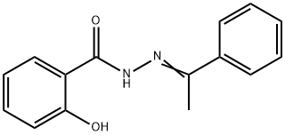 SALICYLIC (ALPHA-METHYLBENZYLIDENE)HYDRAZIDE 结构式