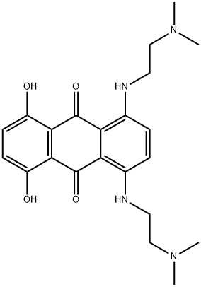 1,4-Bis[[2-(dimethylamino)ethyl]amino]-5,8-dihydroxyanthracene-9,10-dione Structure